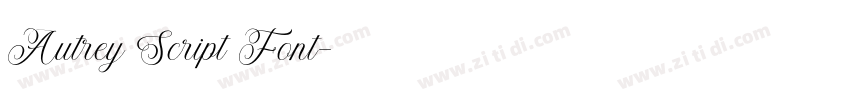 Autrey Script Font字体转换